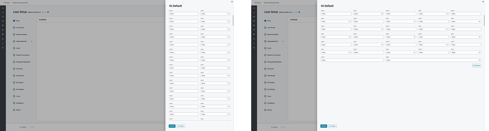 Drawer pattern for contextual lookups