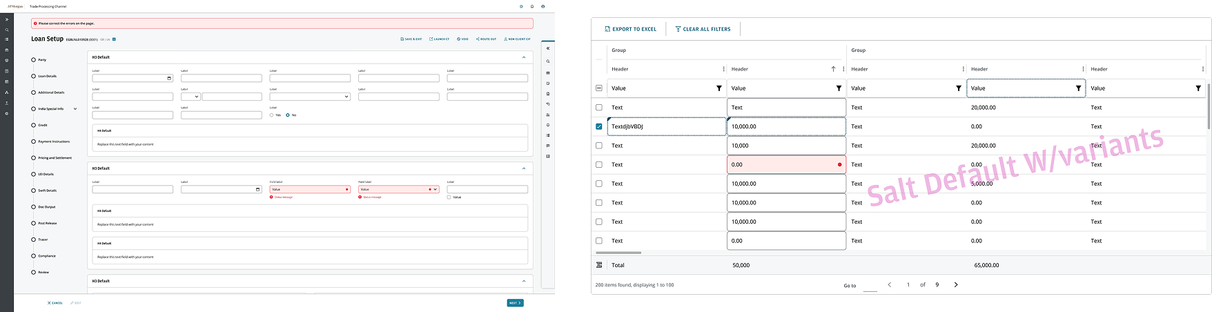 Error prevention patterns and inline validation