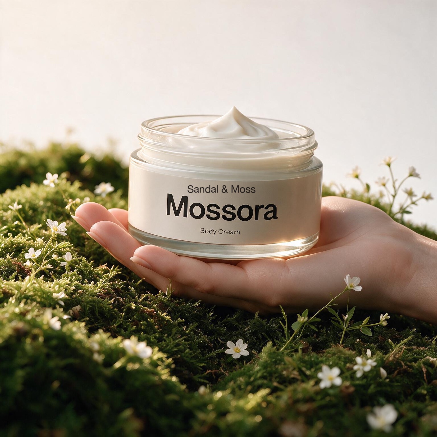 The jar in an open palm